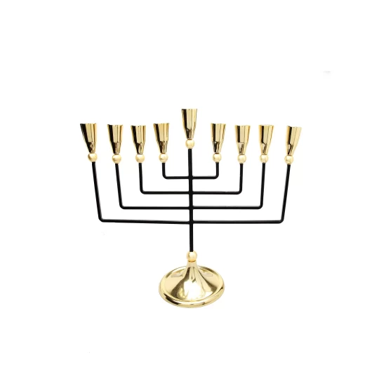 Budget π Classic Touch Straight Cut Menorah Gold π 4 Budget π Classic Touch Straight Cut Menorah Gold π - Image 2