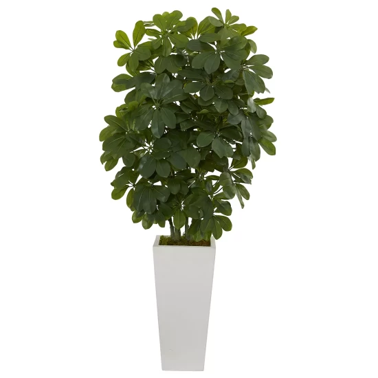 Cheapest π Nearly Natural 40 Schefflera Artificial Plant In White Vase - Real Touch Green π 4 Cheapest π Nearly Natural 40 Schefflera Artificial Plant In White Vase - Real Touch Green π - Image 2