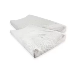 Flash Sale 🎁 Touched By Nature Organic Cotton Changing Pad Cover, 2-Pack, One Size Forest 🧨 -Deals Touch Store unnamed file 222