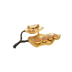 Deals π Classic Touch 2 Tier Gold Leaf Shaped Dish With Engraved Vein Design π 7 Deals π Classic Touch 2 Tier Gold Leaf Shaped Dish With Engraved Vein Design π -Deals Touch Store unnamed file 229