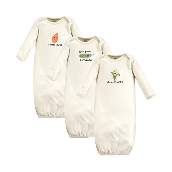 Discount π₯° Touched By Nature Unisex Baby Gown 3Pack 0-6 Months Rosebud π― 4 Discount π₯° Touched By Nature Unisex Baby Gown 3Pack 0-6 Months Rosebud π― - Image 2