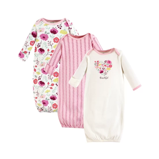 Discount π₯° Touched By Nature Unisex Baby Gown 3Pack 0-6 Months Rosebud π― 6 Discount π₯° Touched By Nature Unisex Baby Gown 3Pack 0-6 Months Rosebud π― - Image 4