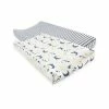 Flash Sale 🎁 Touched By Nature Organic Cotton Changing Pad Cover, 2-Pack, One Size Forest 🧨
