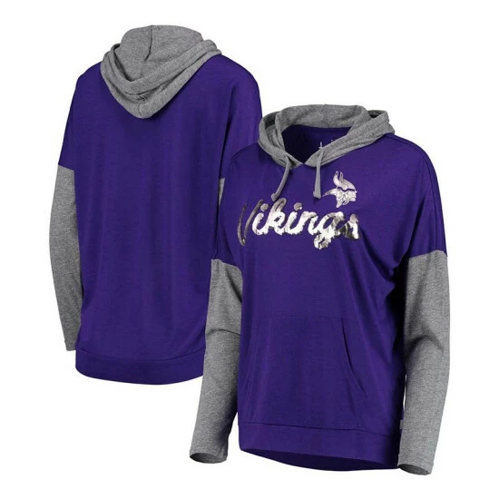 Buy π€© Touch By Alyssa Milano π© Women's Purple, Gray Minnesota Vikings Without Limits Pullover Hoodie βοΈ 3 Buy π€© Touch By Alyssa Milano π© Women's Purple, Gray Minnesota Vikings Without Limits Pullover Hoodie βοΈ