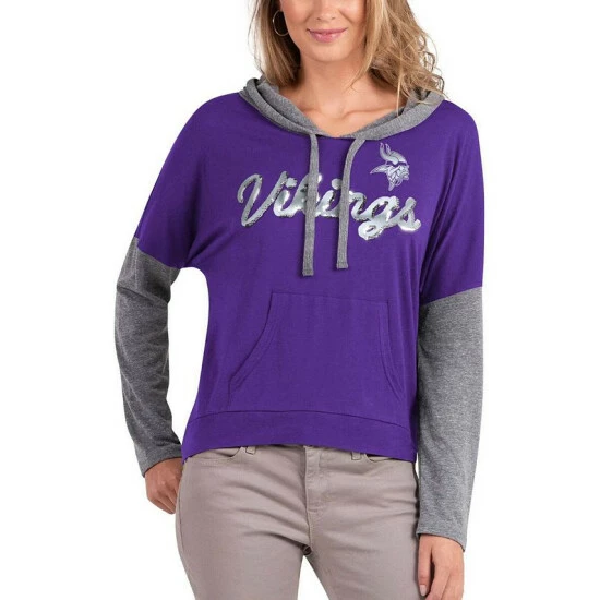 Buy π€© Touch By Alyssa Milano π© Women's Purple, Gray Minnesota Vikings Without Limits Pullover Hoodie βοΈ 6 Buy π€© Touch By Alyssa Milano π© Women's Purple, Gray Minnesota Vikings Without Limits Pullover Hoodie βοΈ - Image 4