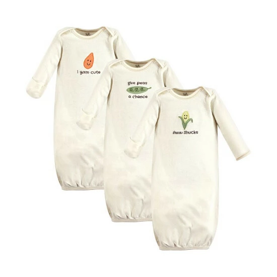 Discount π₯° Touched By Nature Unisex Baby Gown 3Pack 0-6 Months Rosebud π― 3 Discount π₯° Touched By Nature Unisex Baby Gown 3Pack 0-6 Months Rosebud π―