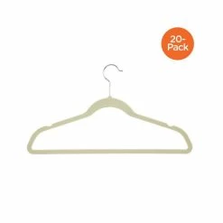 Wholesale ⭐ Honey Can Do 20-Pc. Velvet Touch Suit Hangers White 🛒