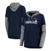 Best Sale ✔️ Touch By Alyssa Milano 👩 Women's Navy, Gray New England Patriots Without Limits Pullover Hoodie 👍