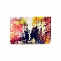 Wholesale 🧨 Trademark Global Philippe Hugonnard NYC Watercolor Collection - Yellow Touch Canvas Art - 15.5 X 21 Multi 👍