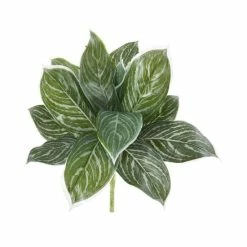 Promo 🔥 Nearly Natural 21” Silver Aglaonema Artificial Plant (Real Touch) (Set Of 6) Green 🔔