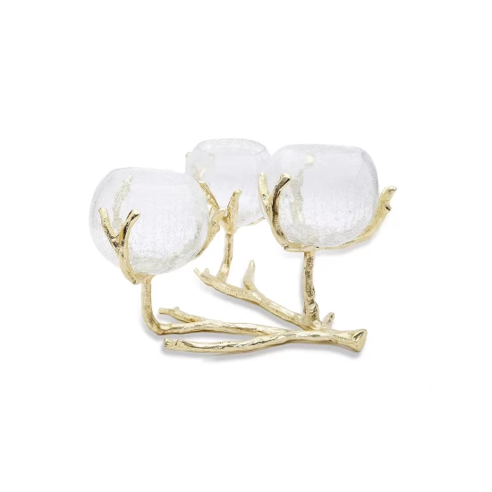 Promo ⌛ Classic Touch 12.25 3 Branch Centerpiece Silver-tone ⌛ 4 Promo ⌛ Classic Touch 12.25 3 Branch Centerpiece Silver-tone ⌛ - Image 2