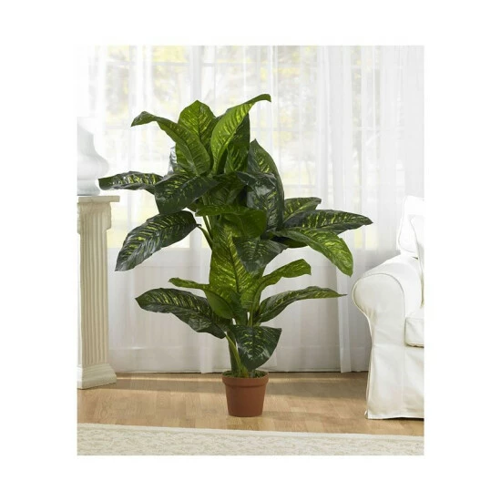 Cheapest β€οΈ Nearly Natural 5' Dieffenbachia Silk Plant - Real Touch Green π 4 Cheapest β€οΈ Nearly Natural 5' Dieffenbachia Silk Plant - Real Touch Green π - Image 2