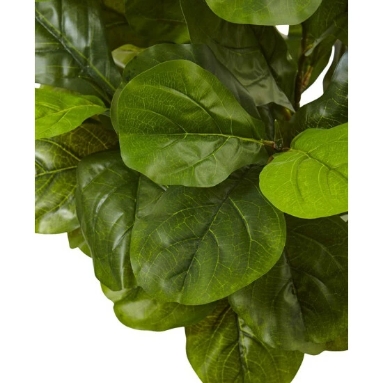 Outlet β Nearly Natural 4.5' Fiddle Leaf Fig Real Touch Tree In White Planter Green π 4 Outlet β Nearly Natural 4.5' Fiddle Leaf Fig Real Touch Tree In White Planter Green π - Image 2