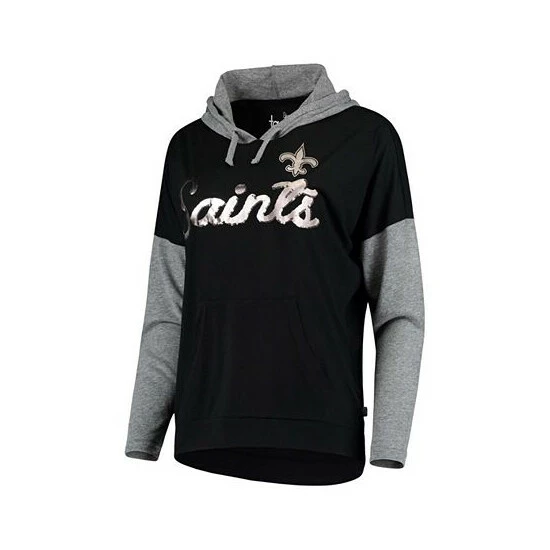 Buy π Touch By Alyssa Milano π© Women's Black, Gray New Orleans Saints Without Limits Pullover Hoodie β 5 Buy π Touch By Alyssa Milano π© Women's Black, Gray New Orleans Saints Without Limits Pullover Hoodie β - Image 3