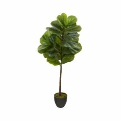Best deal ❤️ Nearly Natural 46in. Fiddle Leaf Artificial Tree Real Touch Green 😍