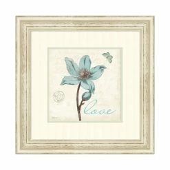 Promo 🥰 Amanti Art Touch Of Blue IV Love Framed Art Print No Color 👍