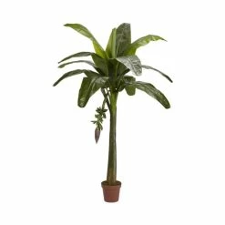 Top 10 🔥 Nearly Natural 6' Banana Faux Silk Tree - Real Touch Green 👍