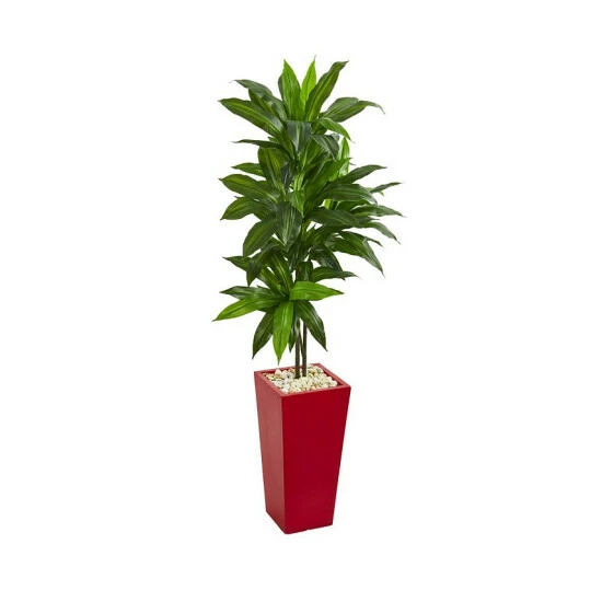 Deals β¨ Nearly Natural 5' Dracaena Artificial Plant In Red Planter - Real Touch Green π₯ 3 Deals β¨ Nearly Natural 5' Dracaena Artificial Plant In Red Planter - Real Touch Green π₯